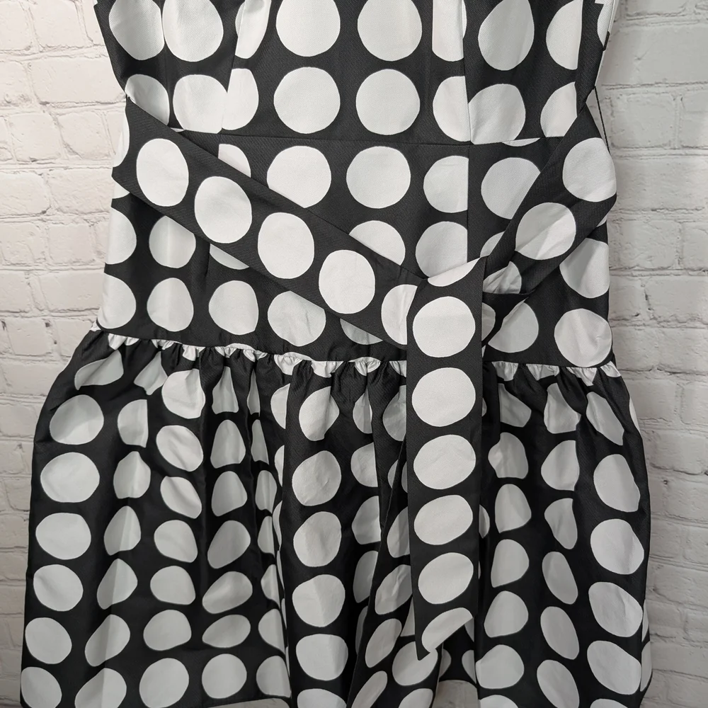 Kate Spade Monochrome Polka Dot Dress - Picture 2 of 9